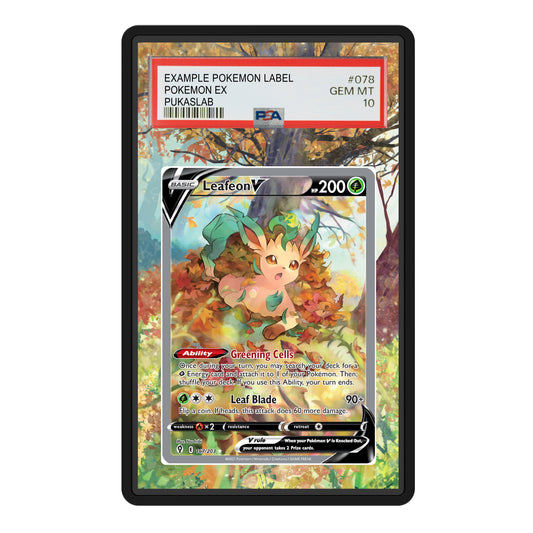 Leafeon 167/203 Psa Slab Extended Art - Pukaslab