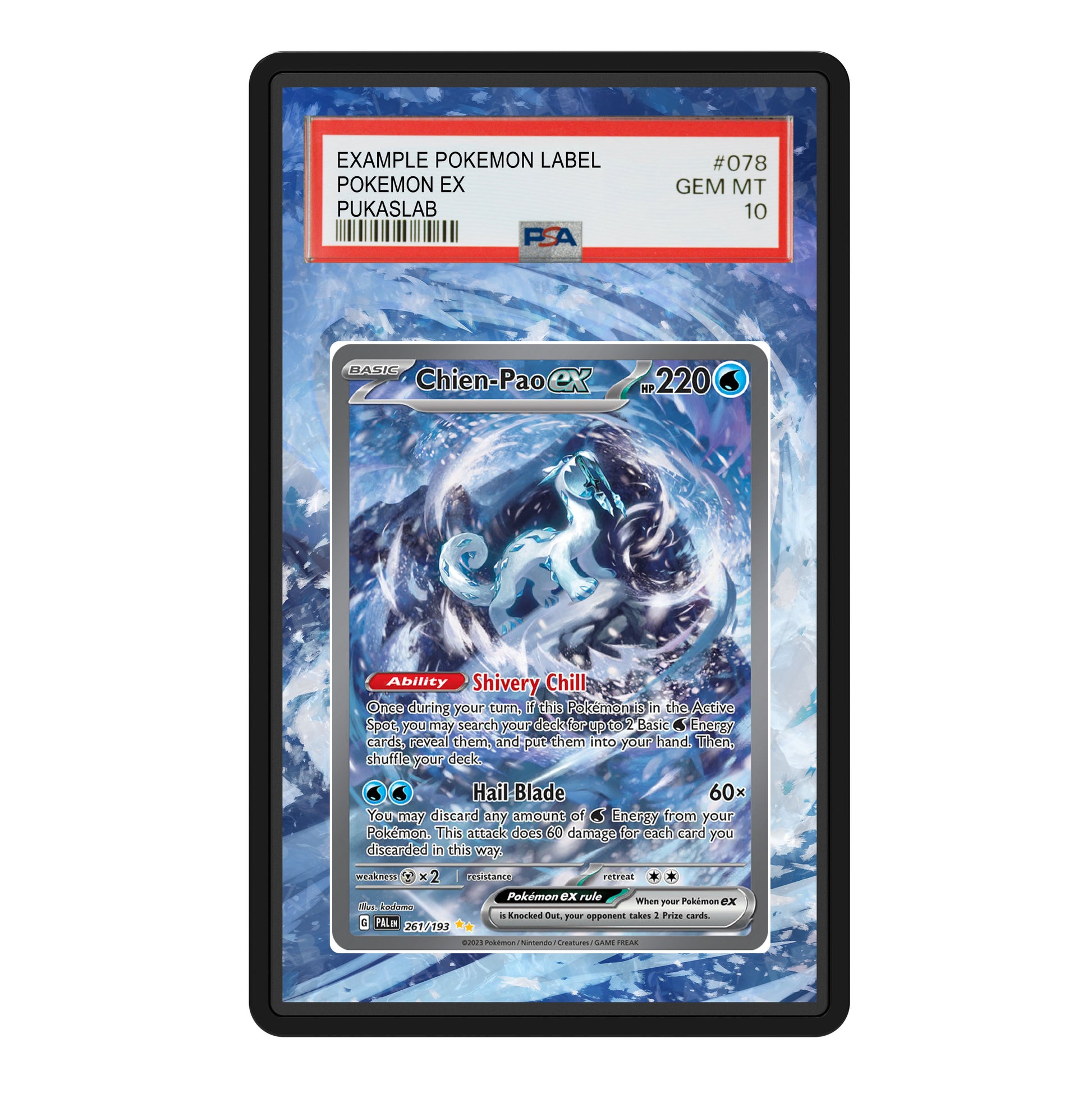 Chien-Pao 261/193 Psa Slab Extended Art - Pukaslab