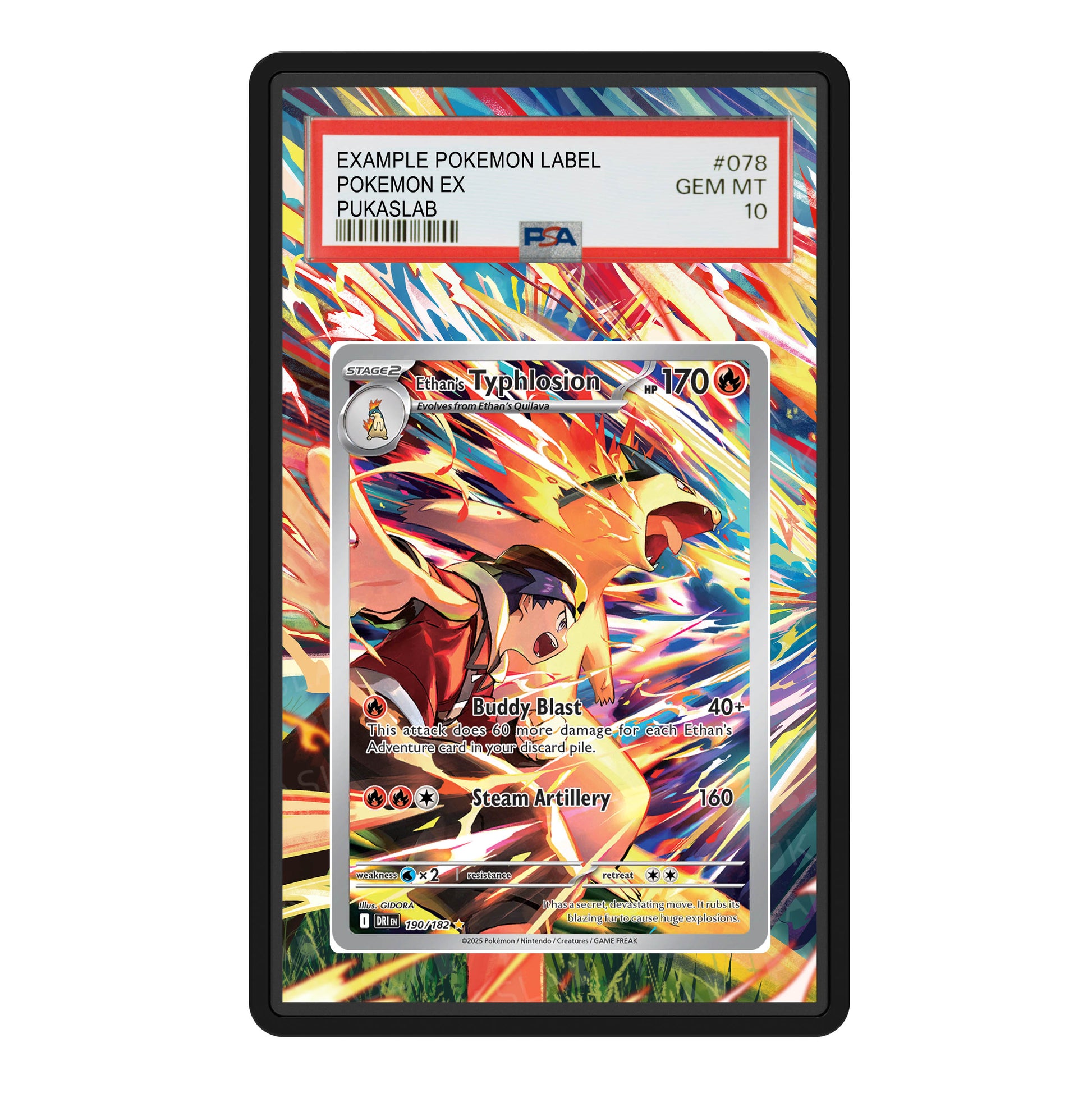 Ethan's Typhlosion 190/182 Psa Slab Extended Art - Pukaslab