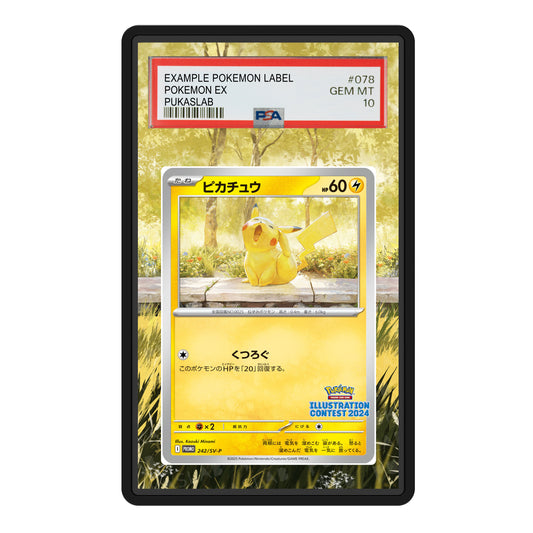 Pikachu Promo Contest 2024 242/ SV-P Psa Slab Extended Art - Pukaslab