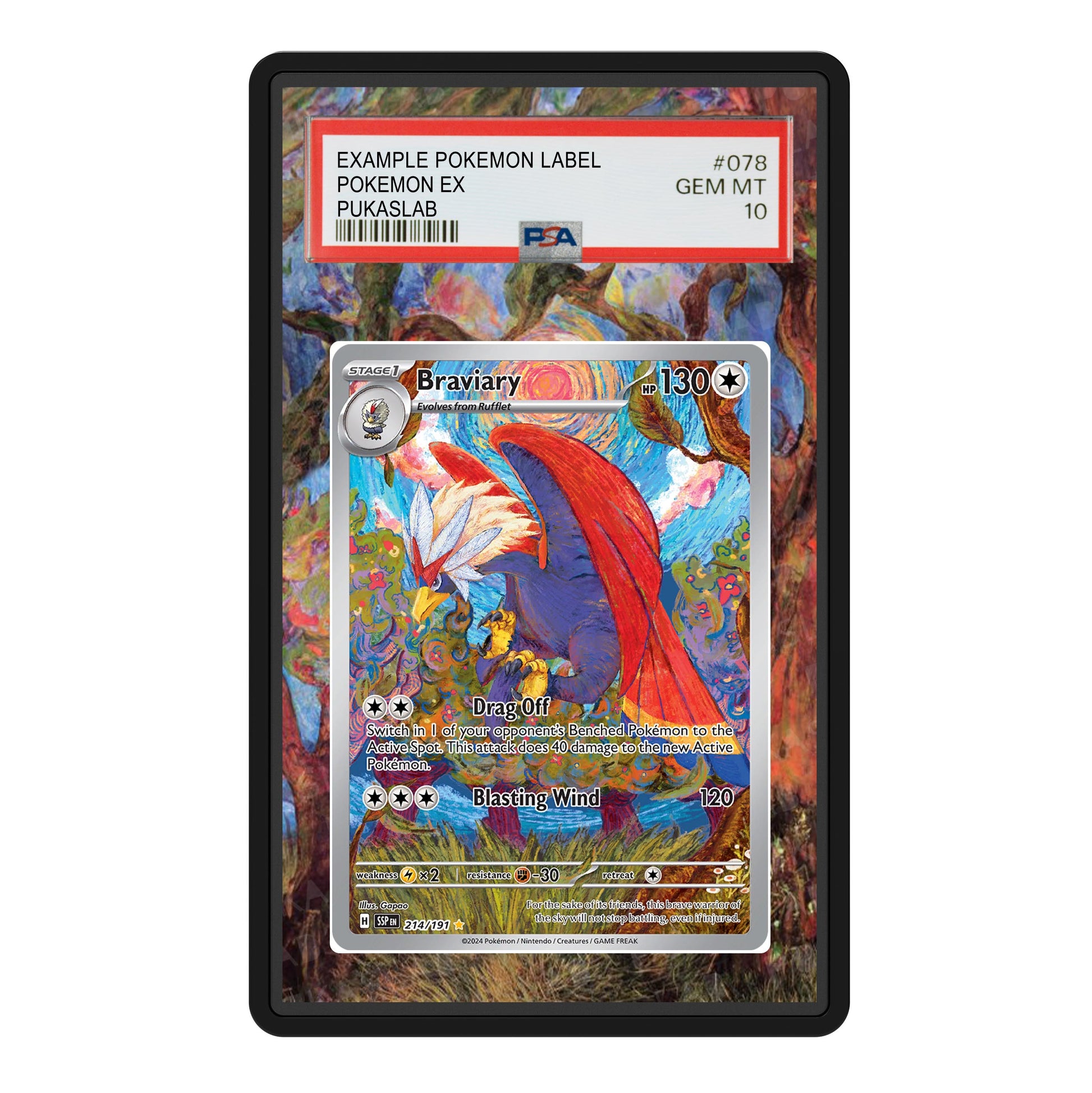 Braviary 214/191 Psa Slab Extended Art - Pukaslab