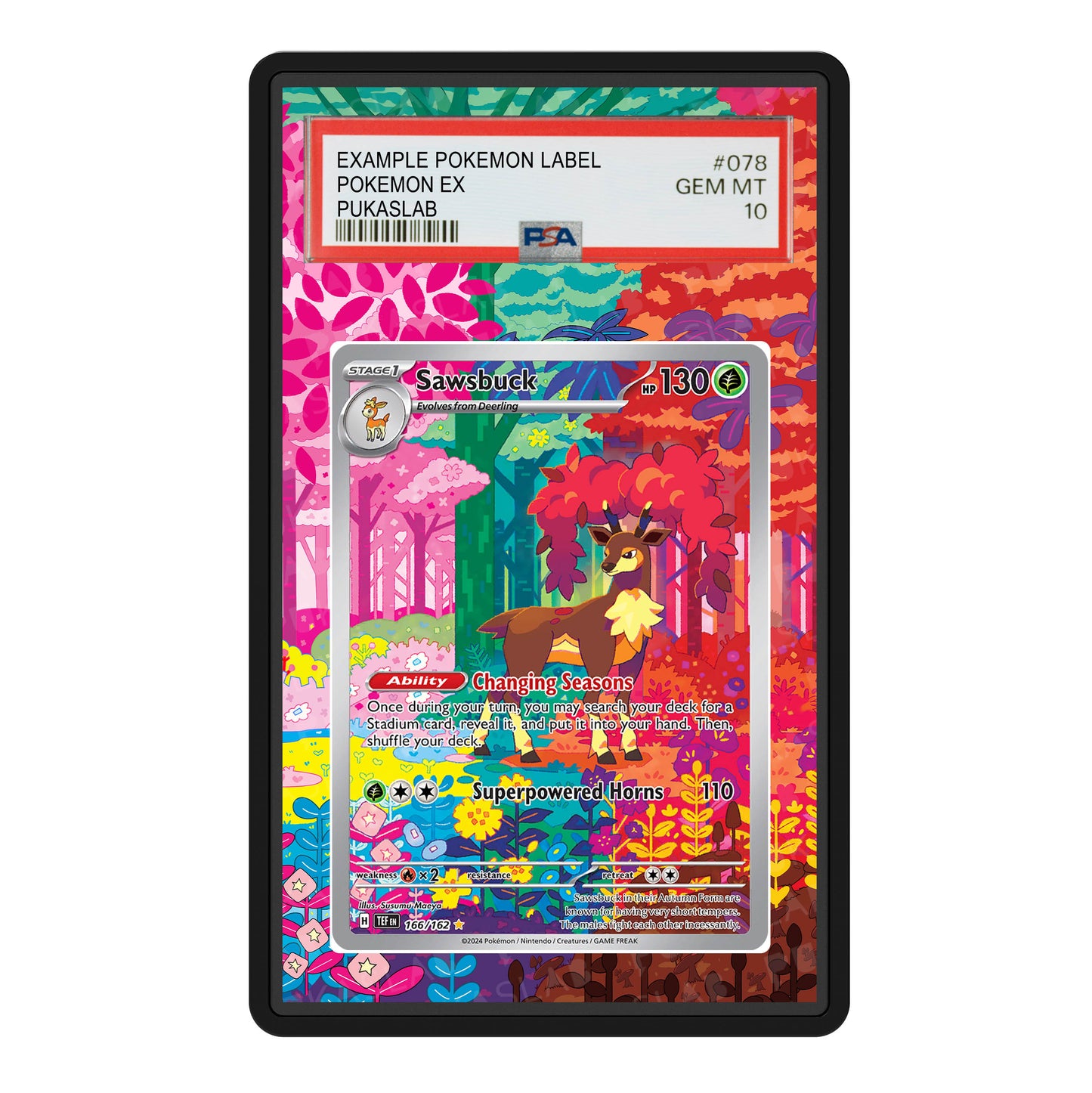 Sawsbuck 166/162 Psa Slab Extended Art - Pukaslab