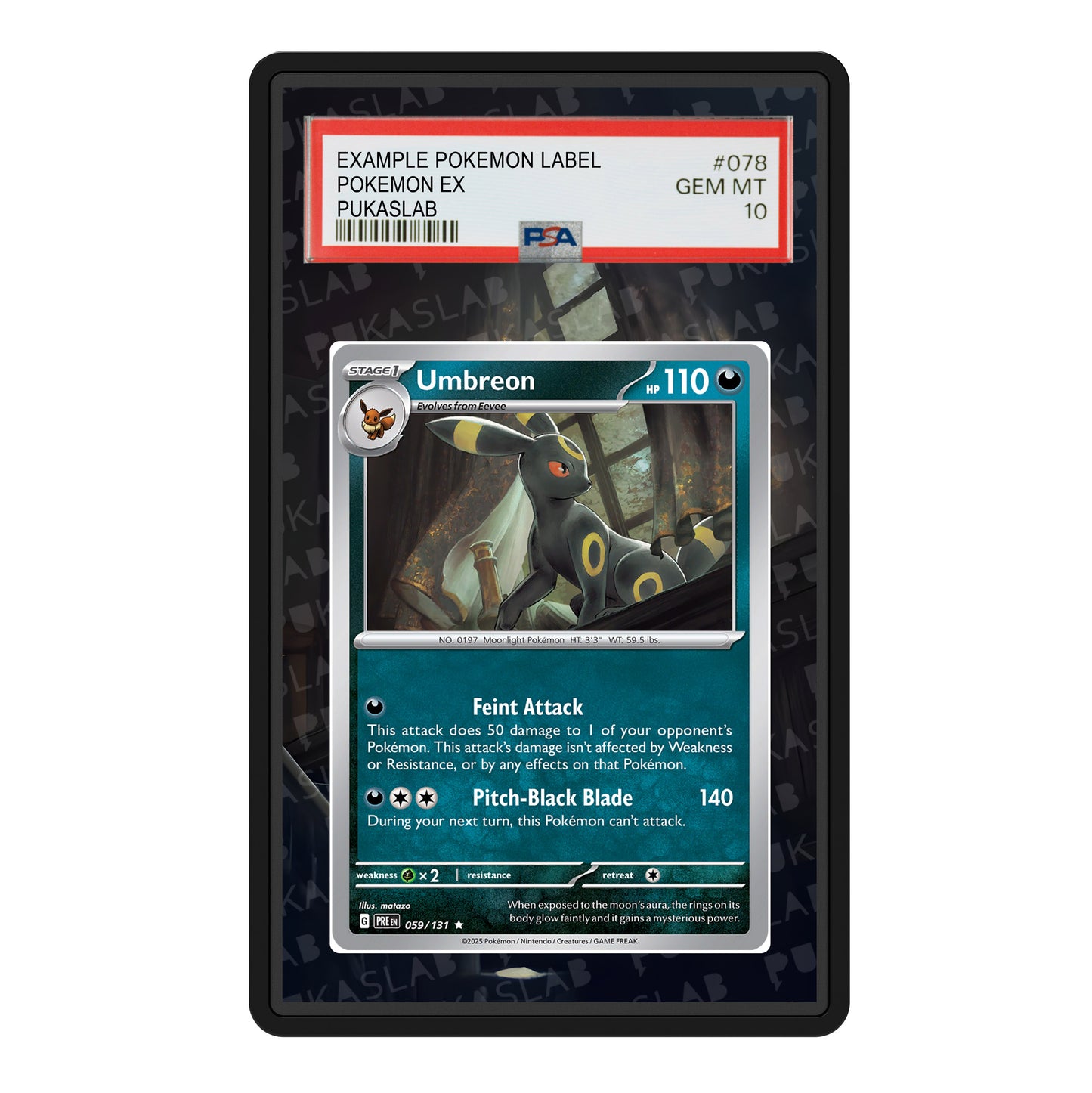 Umbreon 059/131 Psa Slab Extended Art - Pukaslab