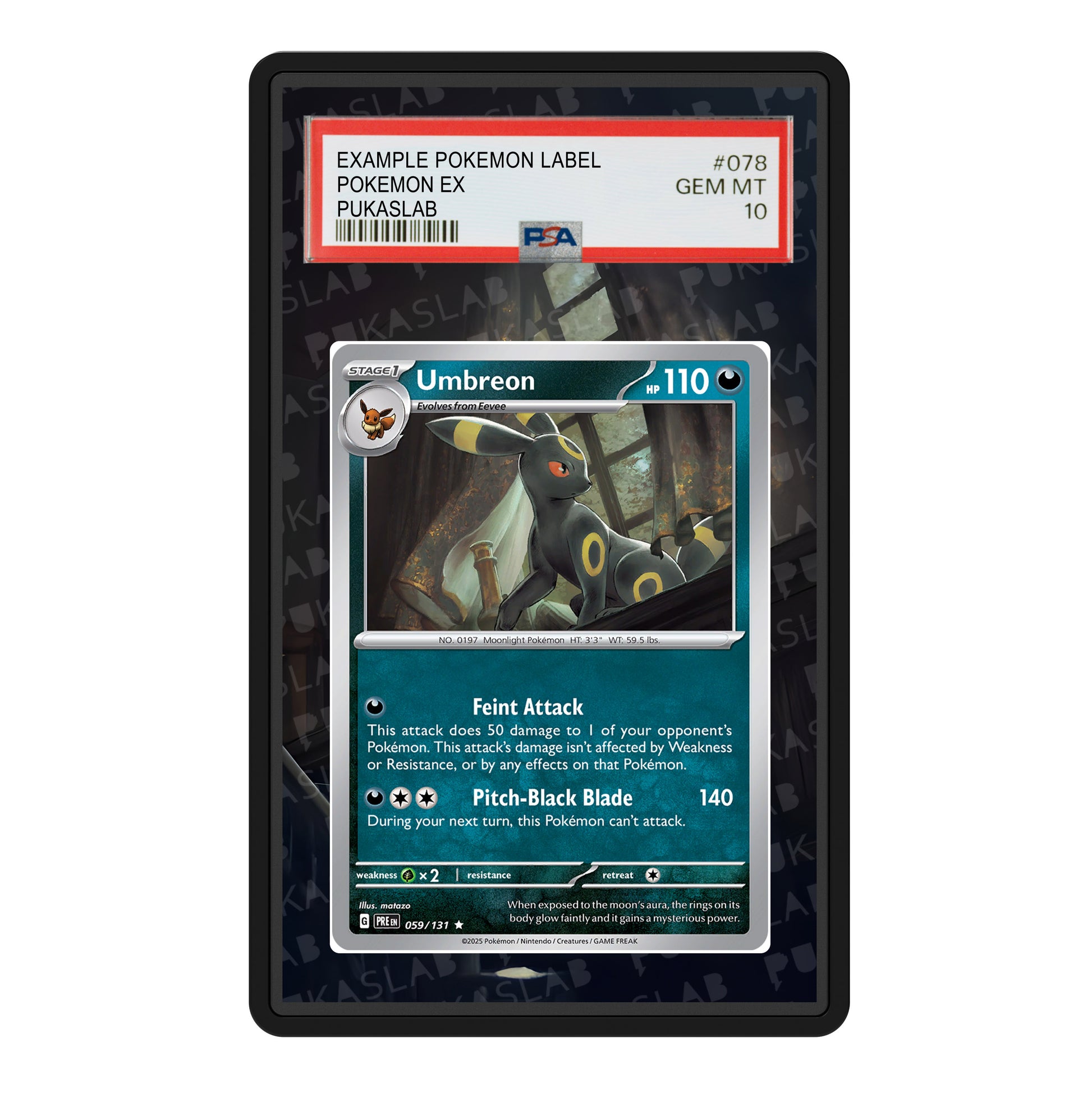 Umbreon 059/131 Psa Slab Extended Art - Pukaslab