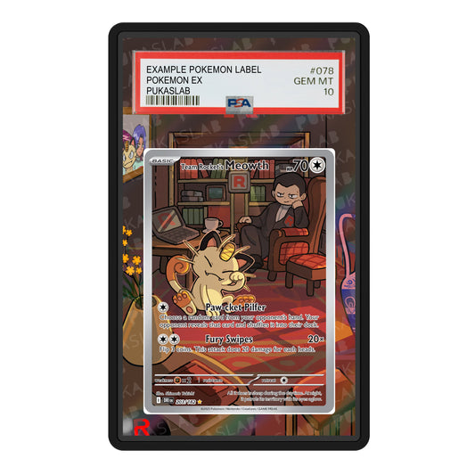 Meowth  203/182 Psa Slab Extended Art - Pukaslab