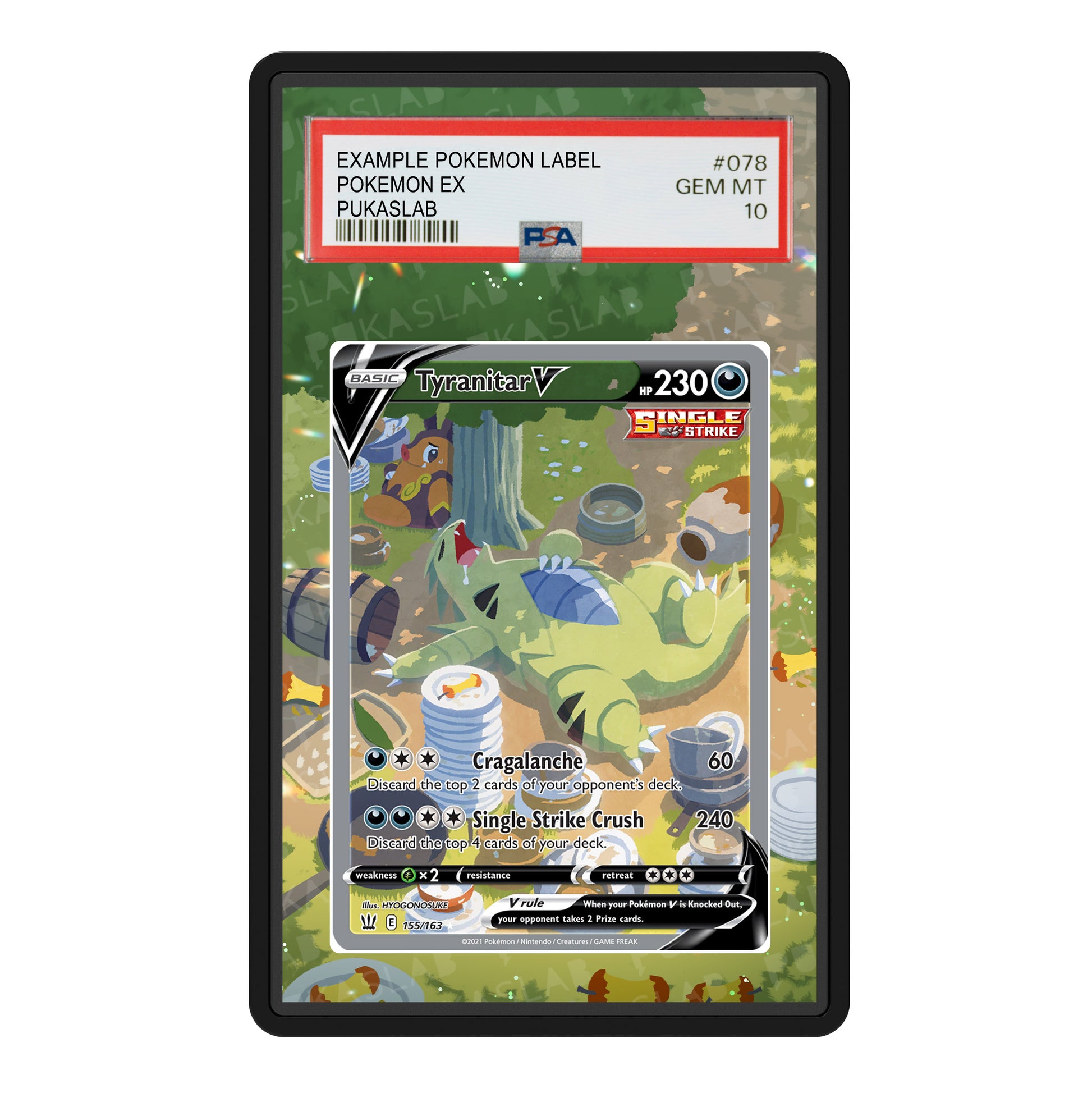 Tyranitar V 155/163 Psa Slab Extended Art - Pukaslab