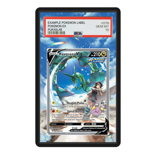 Rayquaza V 194/203 Psa Slab Extended Art - Pukaslab