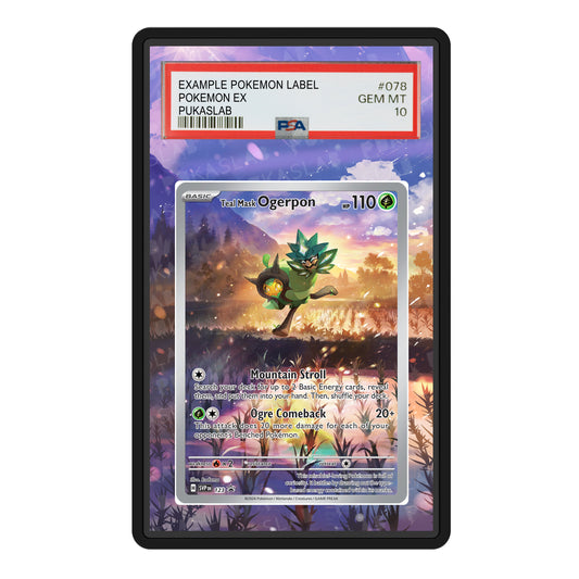Teal Mask Ogerpon  123 Psa Slab Extended Art - Pukaslab