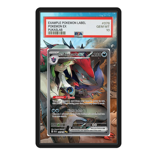 N's Zoroark Ex 185/159 Psa Slab Extended Art - Pukaslab