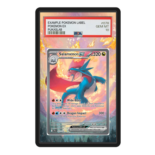 Salamence Ex 187/159 Psa Slab Extended Art - Pukaslab