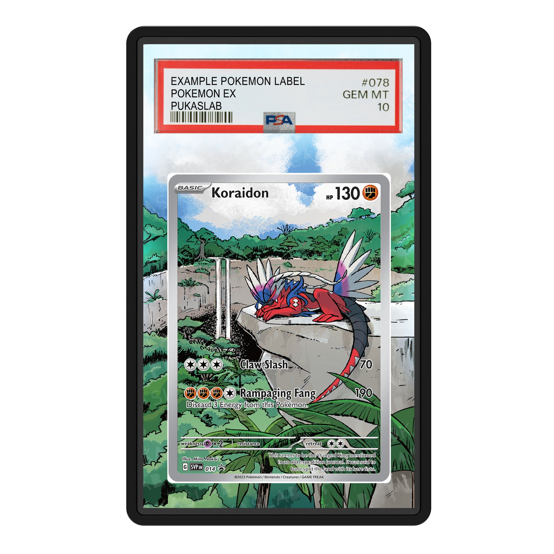 Koraidon  014 Psa Slab Extended Art - Pukaslab