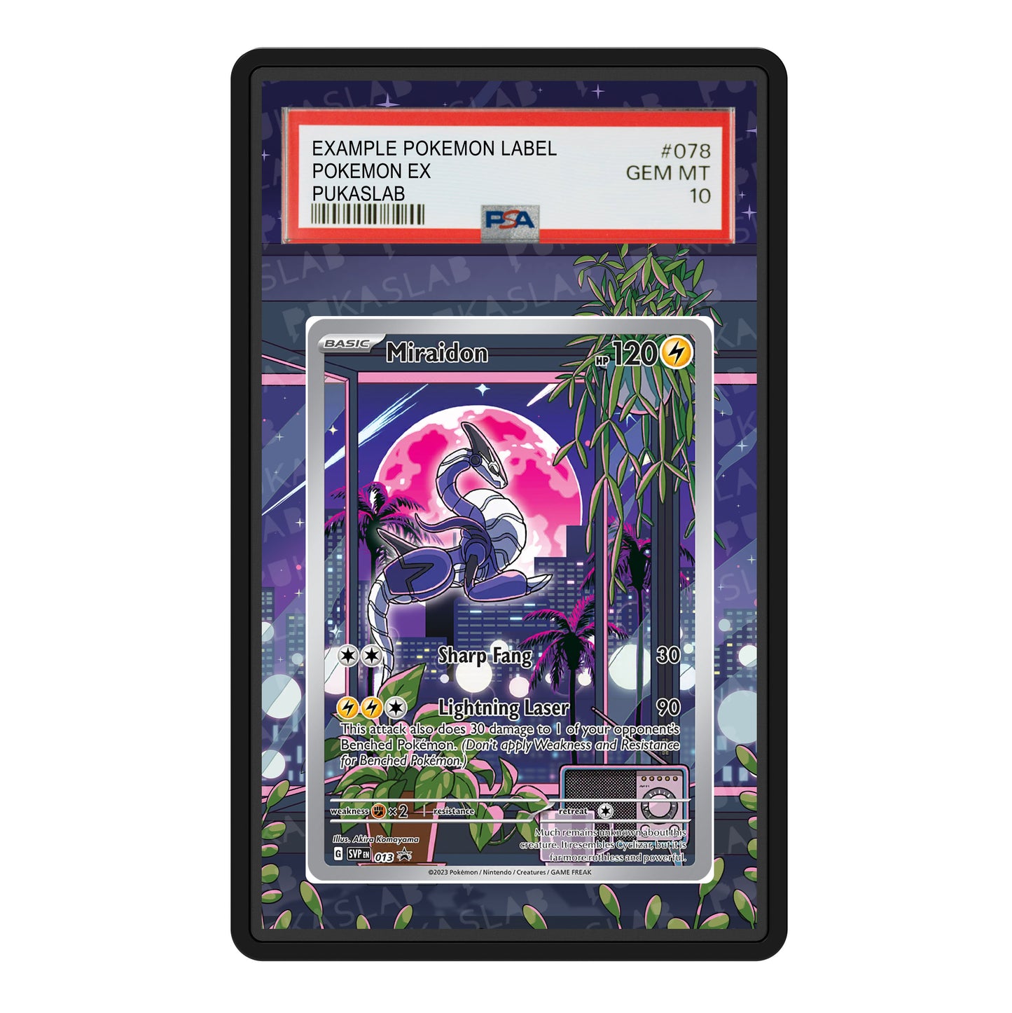 Miraidon 013 Psa Slab Extended Art - Pukaslab