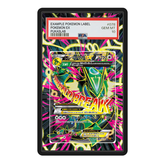 Mega Rayquaza Ex 086/078 Psa Slab Extended Art - Pukaslab