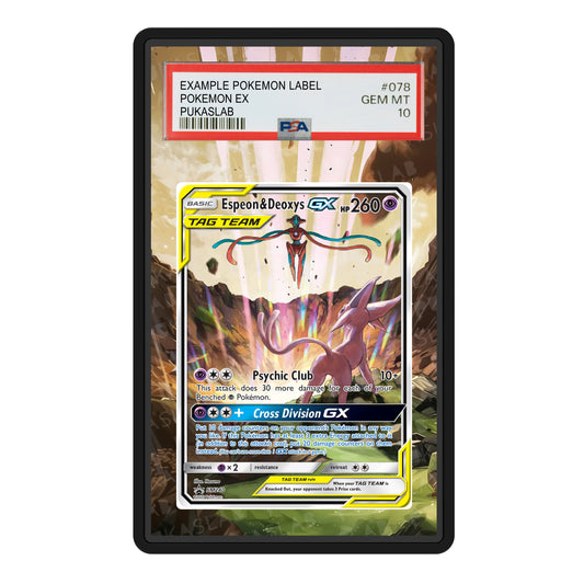 Espeon & Deoxys Gx SM240 Psa Slab Extended Art - Pukaslab