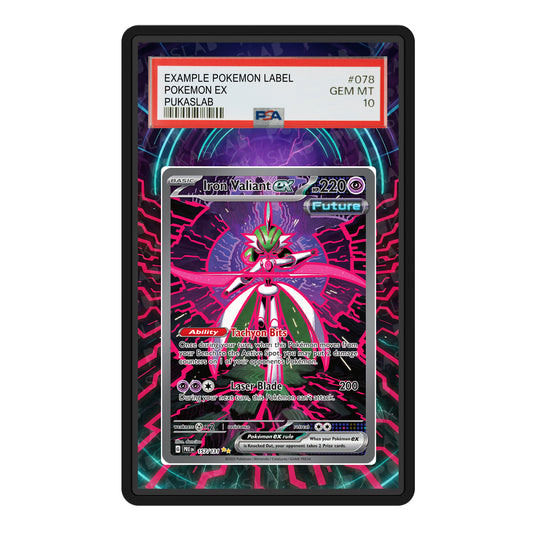 Iron Valiant Ex 157/131 Psa Slab Extended Art - Pukaslab