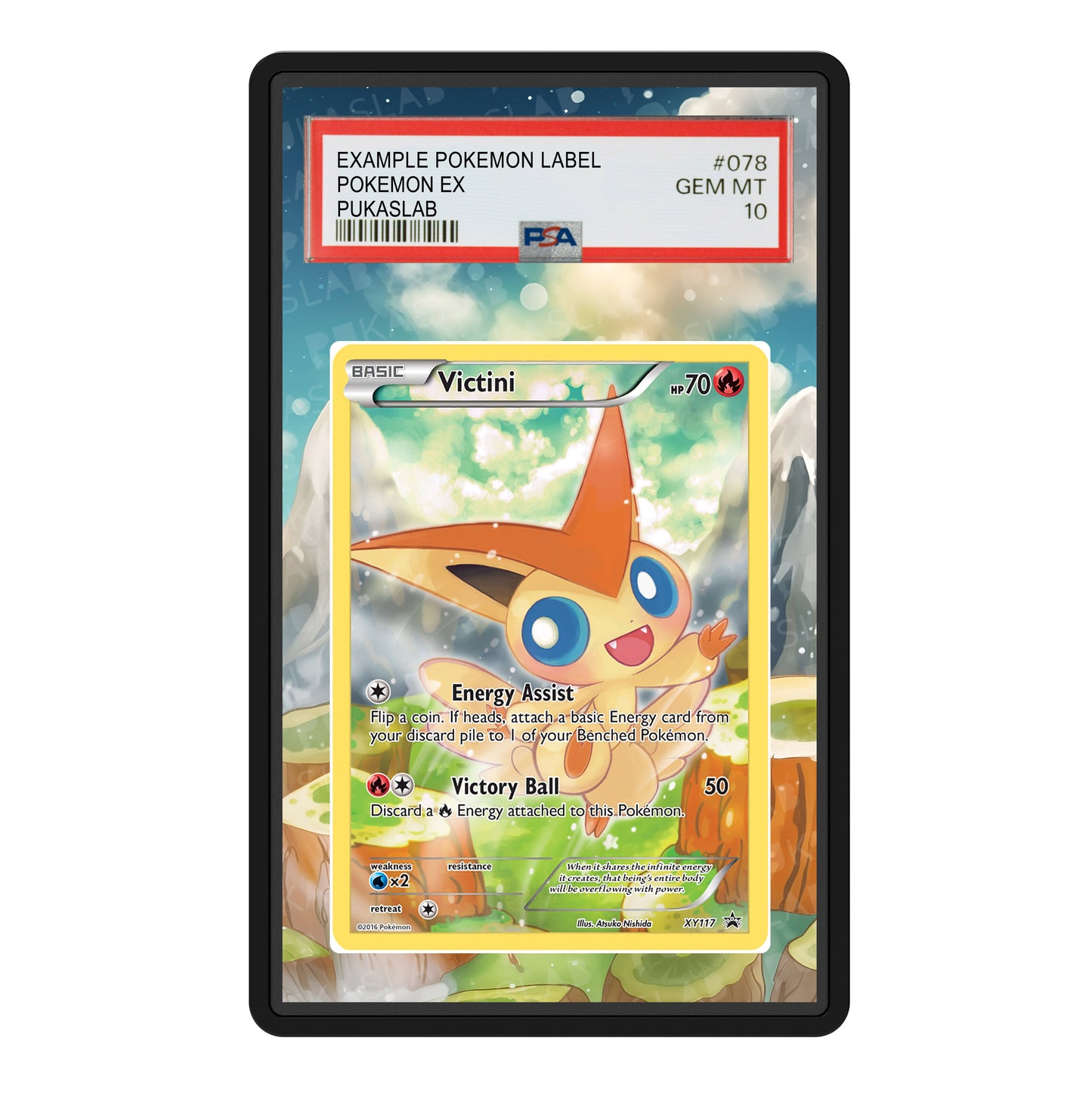 Victini XY117 Psa Slab Extended Art - Pukaslab