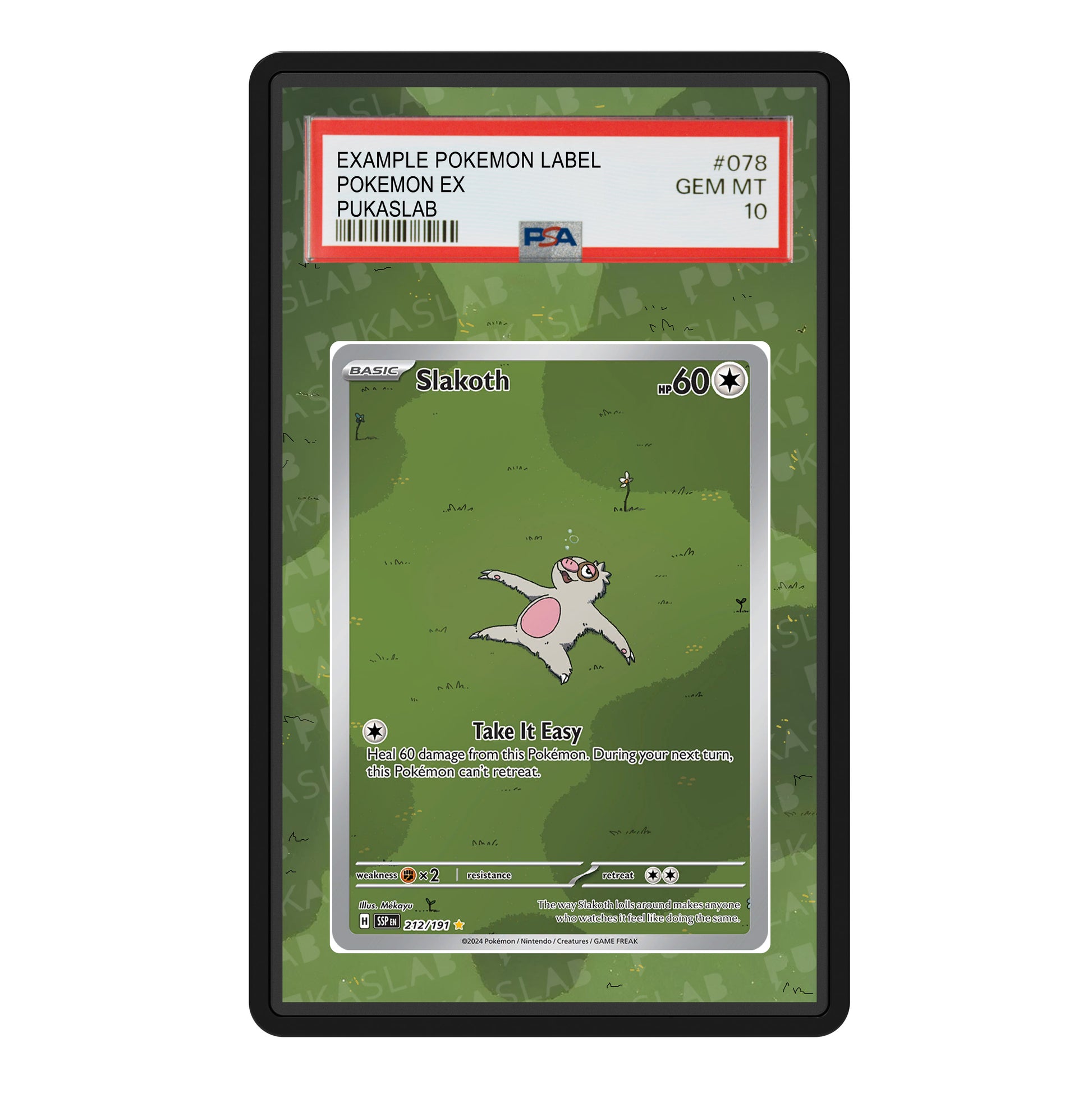 Slakoth 212/191 Psa Slab Extended Art - Pukaslab