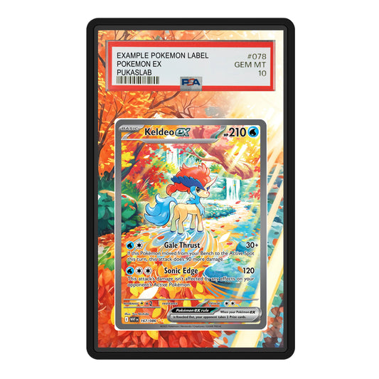 Keldeo Ex 167/086 Psa Slab Extended Art - Pukaslab
