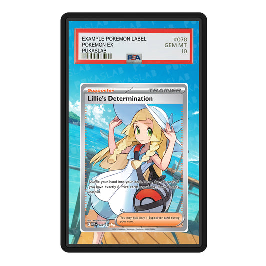 Lillie 's Determination Trainer 169/132 Psa Slab Extended Art - Pukaslab