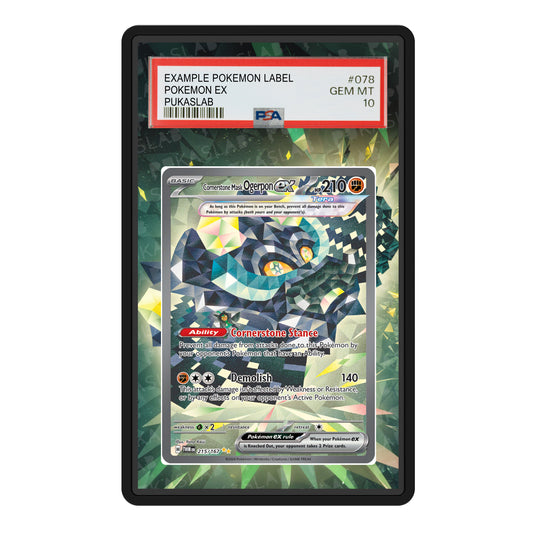 Cornerstone Mask Ogerpon Ex 215/167 Psa Slab Extended Art - Pukaslab