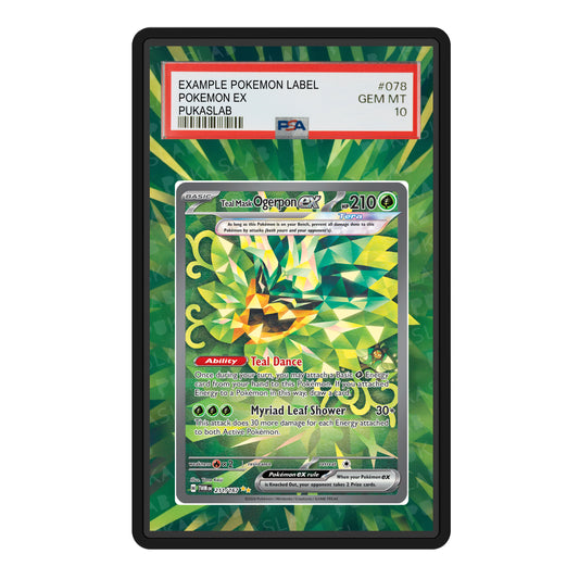 Teal Mask Ogerpon Ex 211/167 Psa Slab Extended Art - Pukaslab