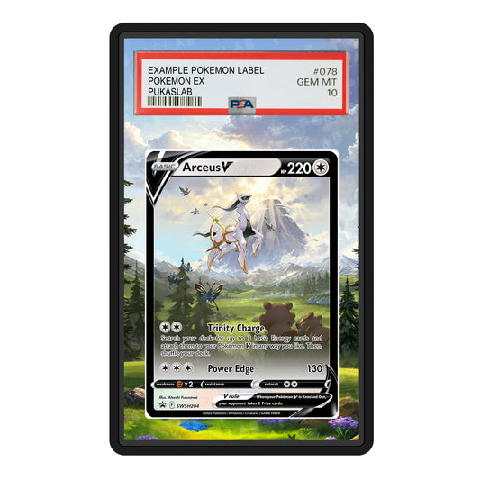 Arceus V Promo SWSH204 Psa Slab Extended Art - Pukaslab