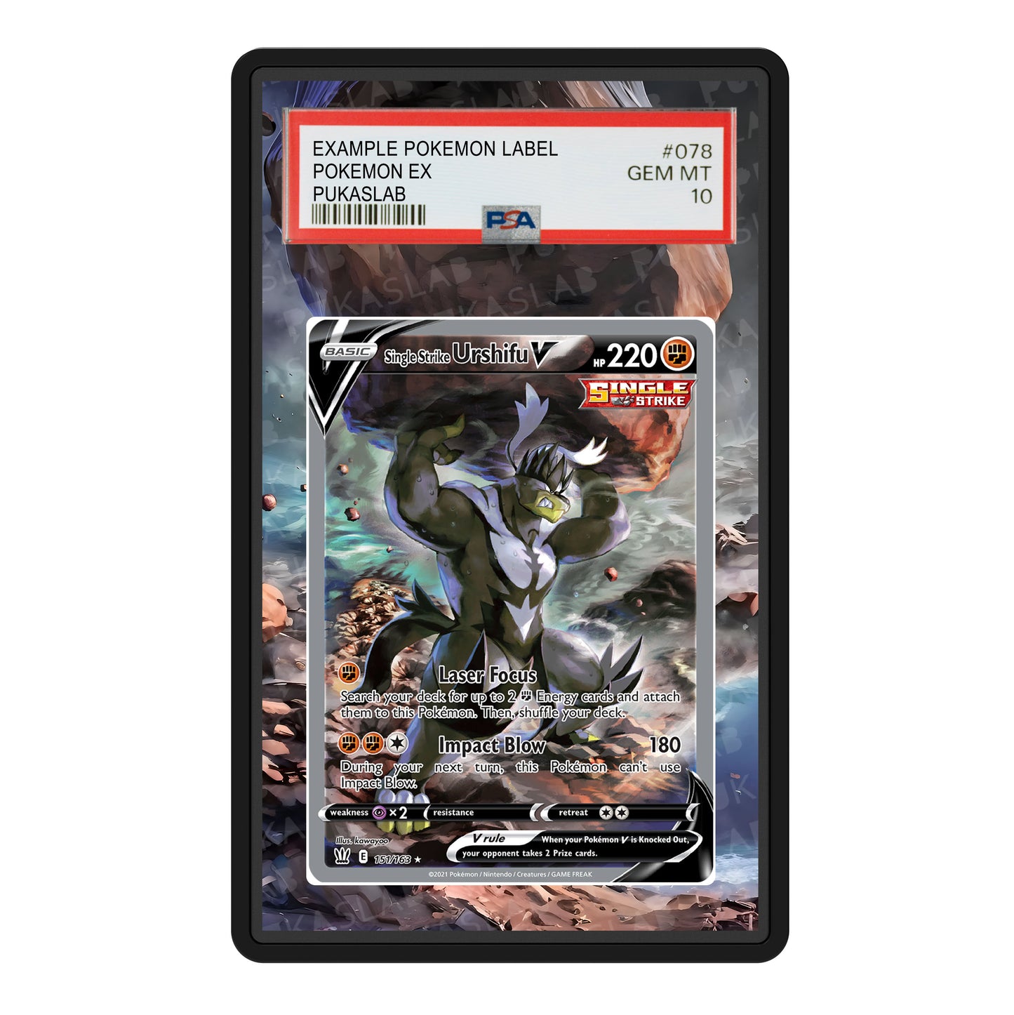 Urshifu V 151/163 Psa Slab Extended Art - Pukaslab