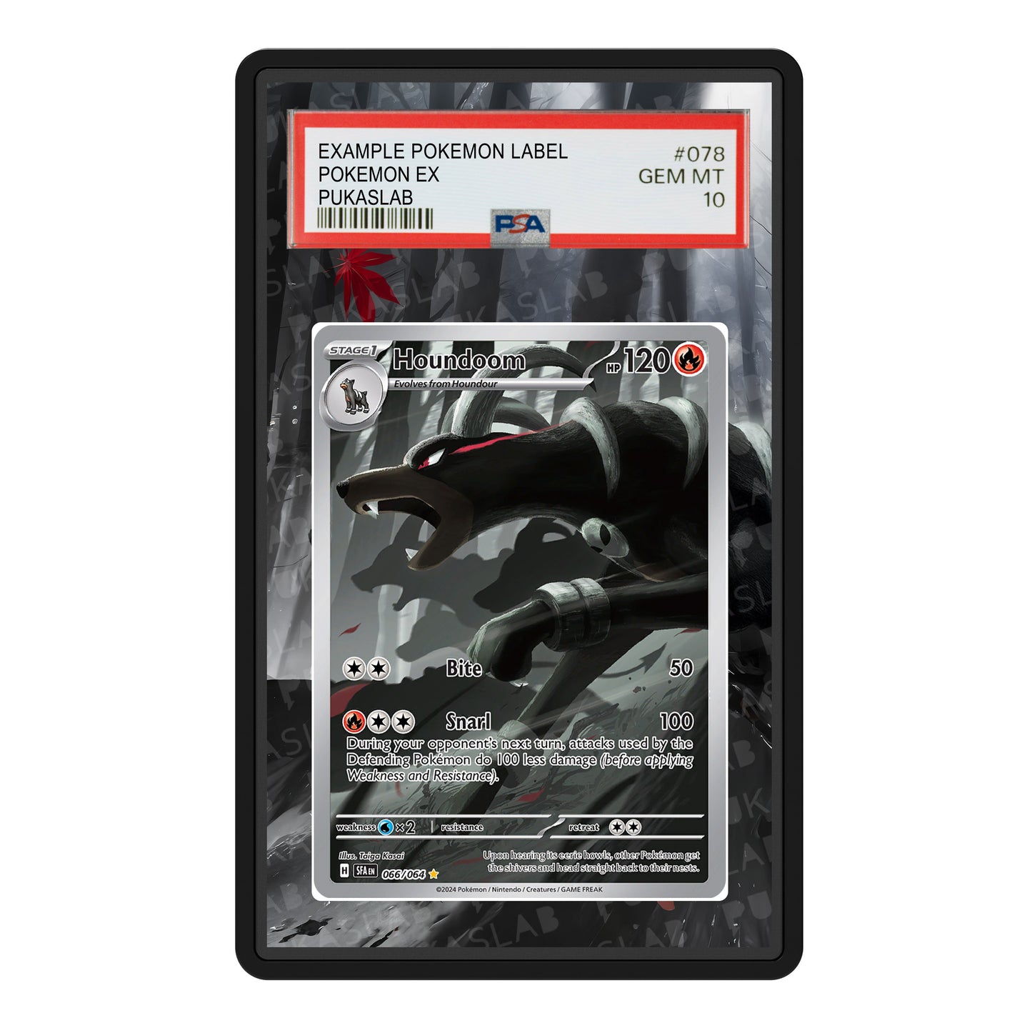 Houndoom 066/064 Psa Slab Extended Art - Pukaslab