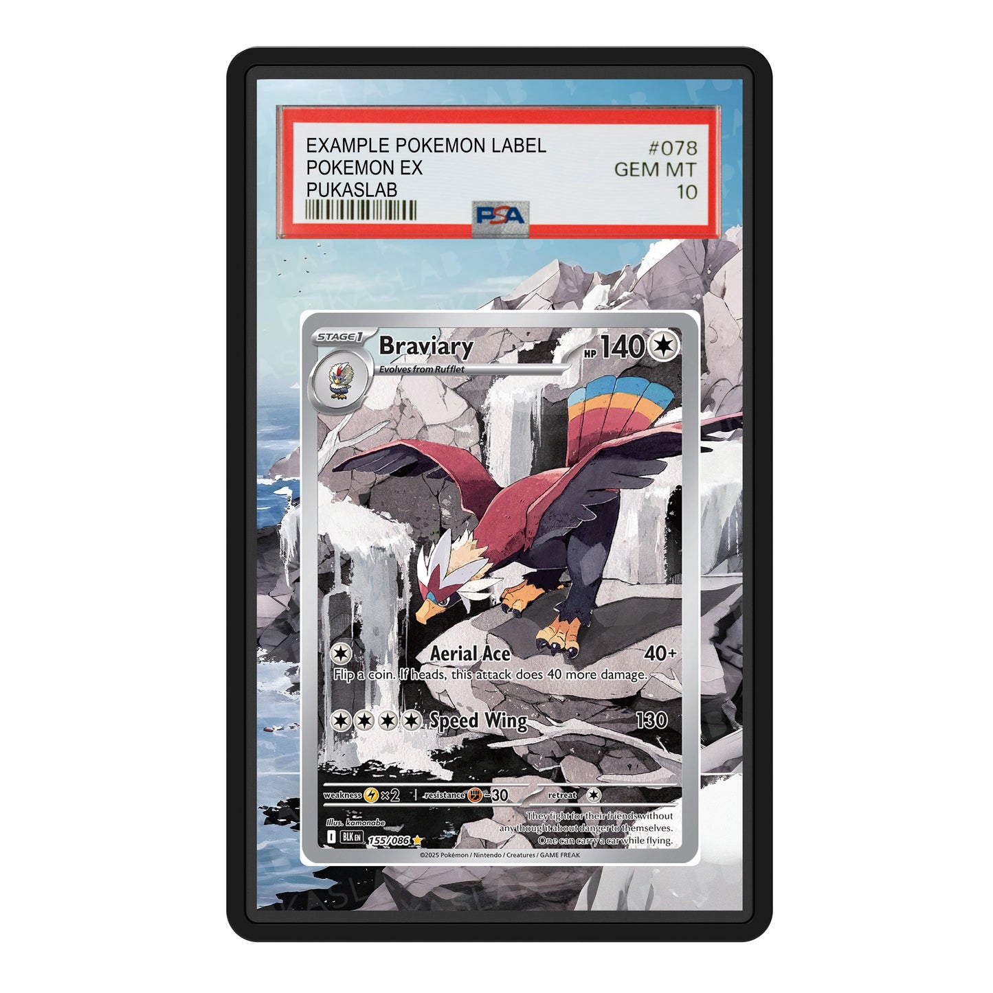 Braviary 155/086 Psa Slab Extended Art - Pukaslab