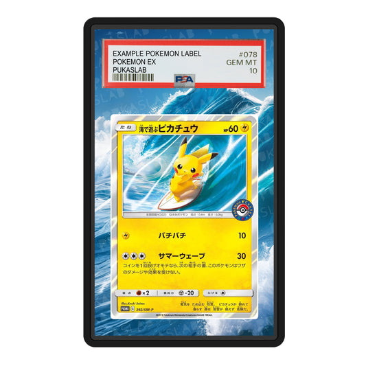 Playing in the Sea Pikachu 392/SM-P Psa Slab Extended Art - Pukaslab