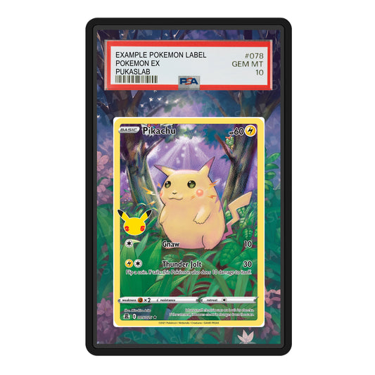 Pikachu 25th 005/025 Psa Slab Extended Art - Pukaslab