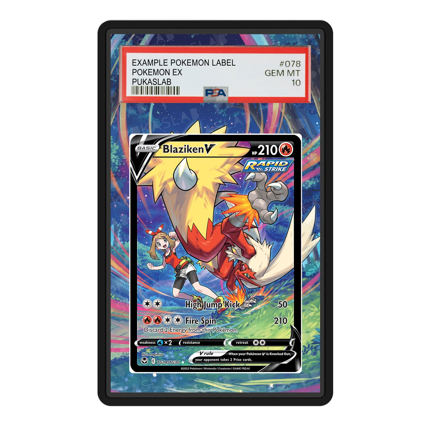 Blaziken V TG14/TG30 Psa Slab Extended Art - Pukaslab