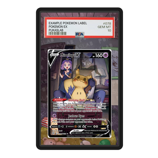 Mimikyu & Acerola Trainer TG16/TG30 Psa Slab Extended Art - Pukaslab
