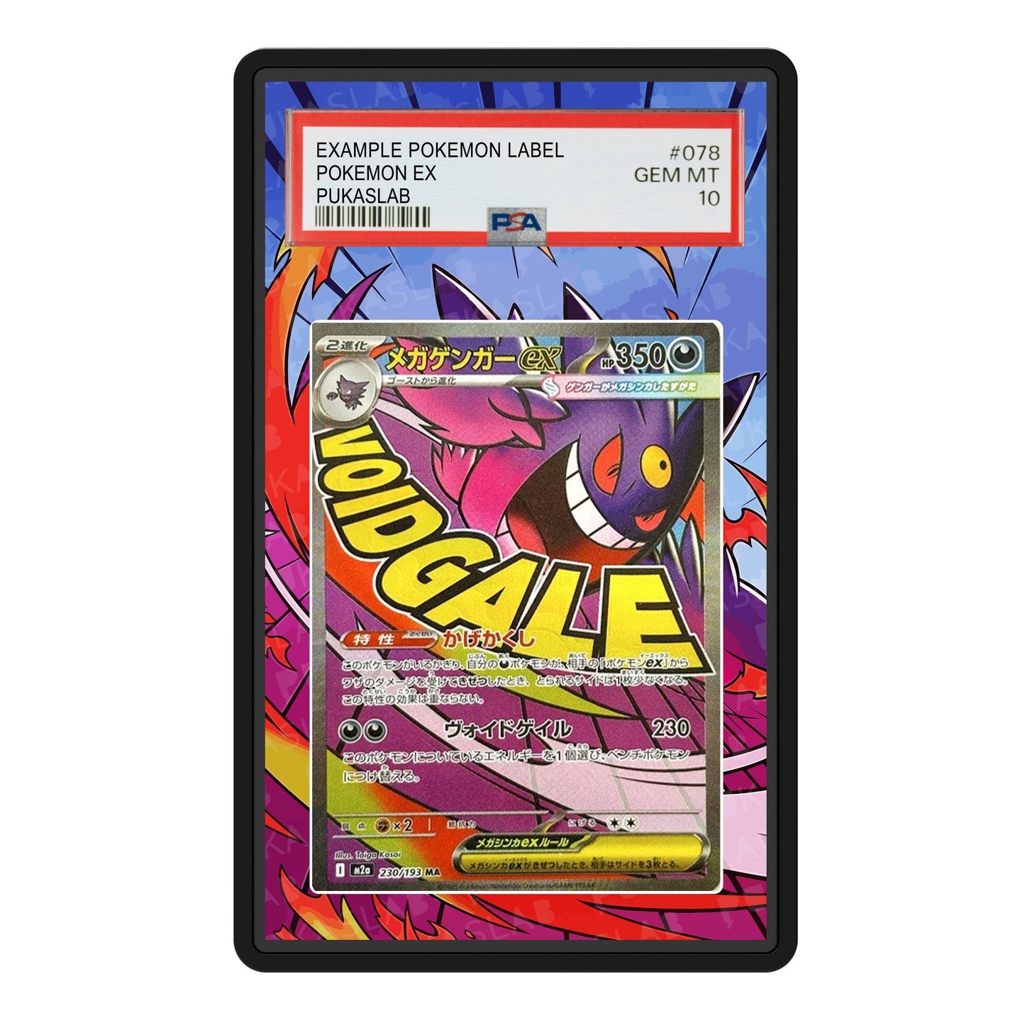 Mega Gengar ex 230/193 Psa Slab Extended Art - Pukaslab