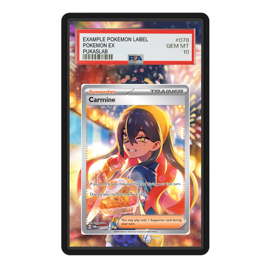 Carmine Trainer 217/167 Psa Slab Extended Art - Pukaslab
