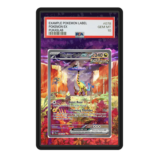 Raging Bolt Ex 208/162 Psa Slab Extended Art - Pukaslab