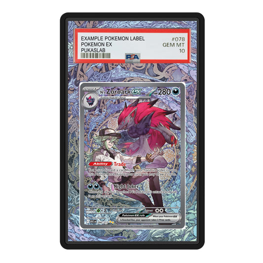 N 's Zoroark Ex 286/217 Psa Slab Extended Art - Pukaslab