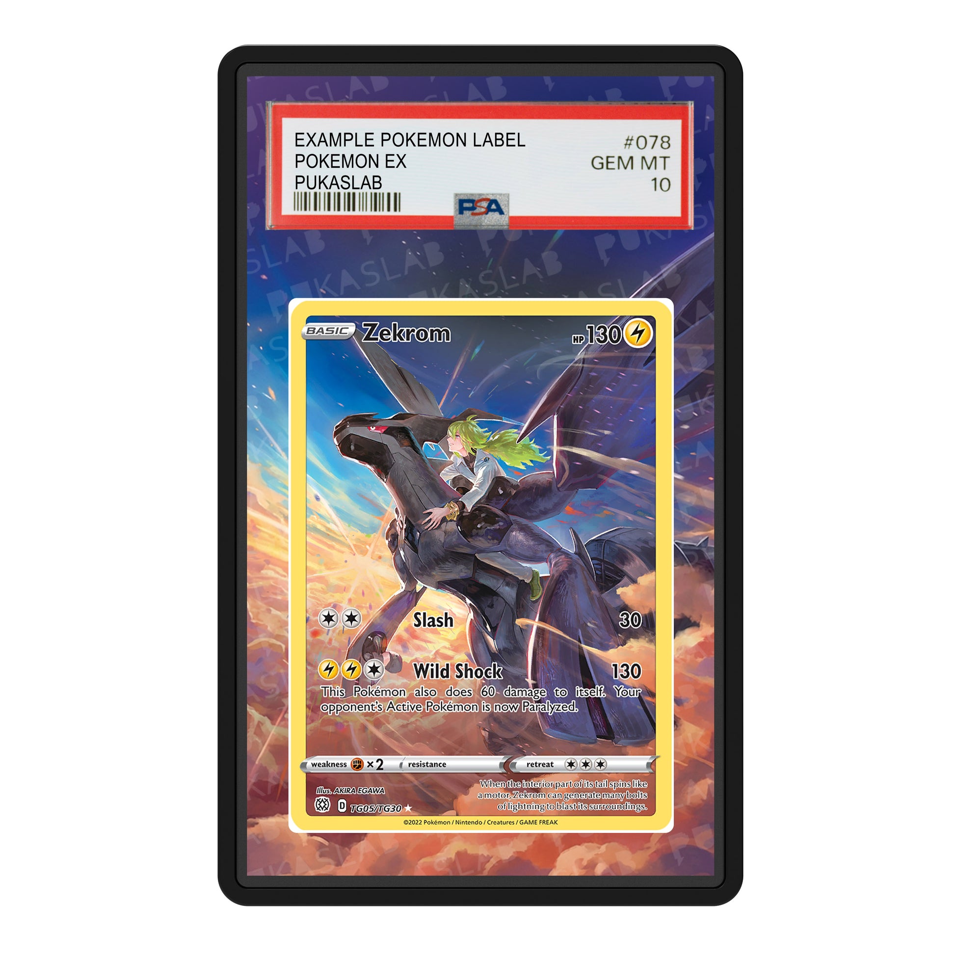 Zekrom TG05/TG30 Psa Slab Extended Art - Pukaslab