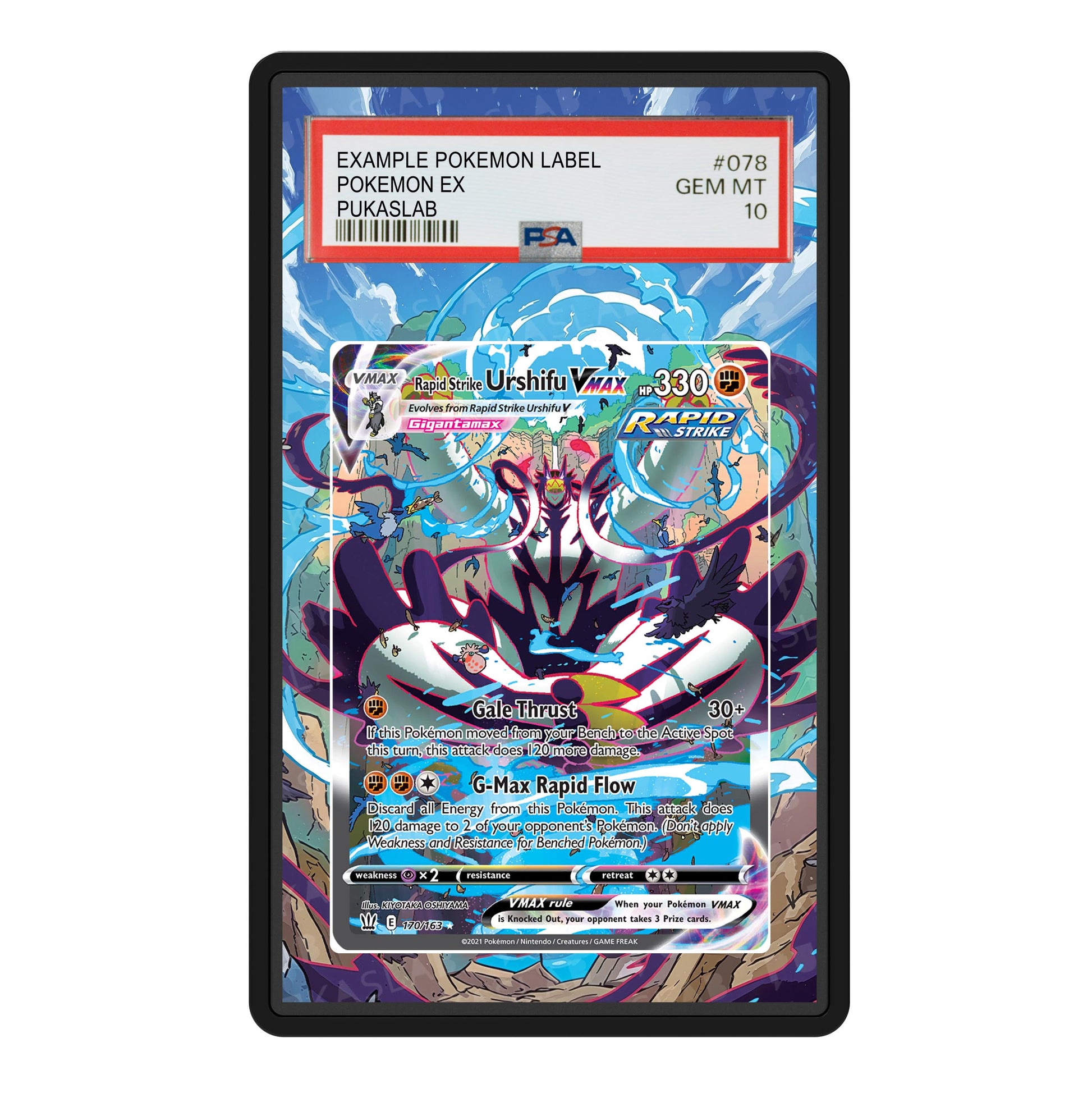 Urshifu Vmax 170/163 Psa Slab Extended Art - Pukaslab