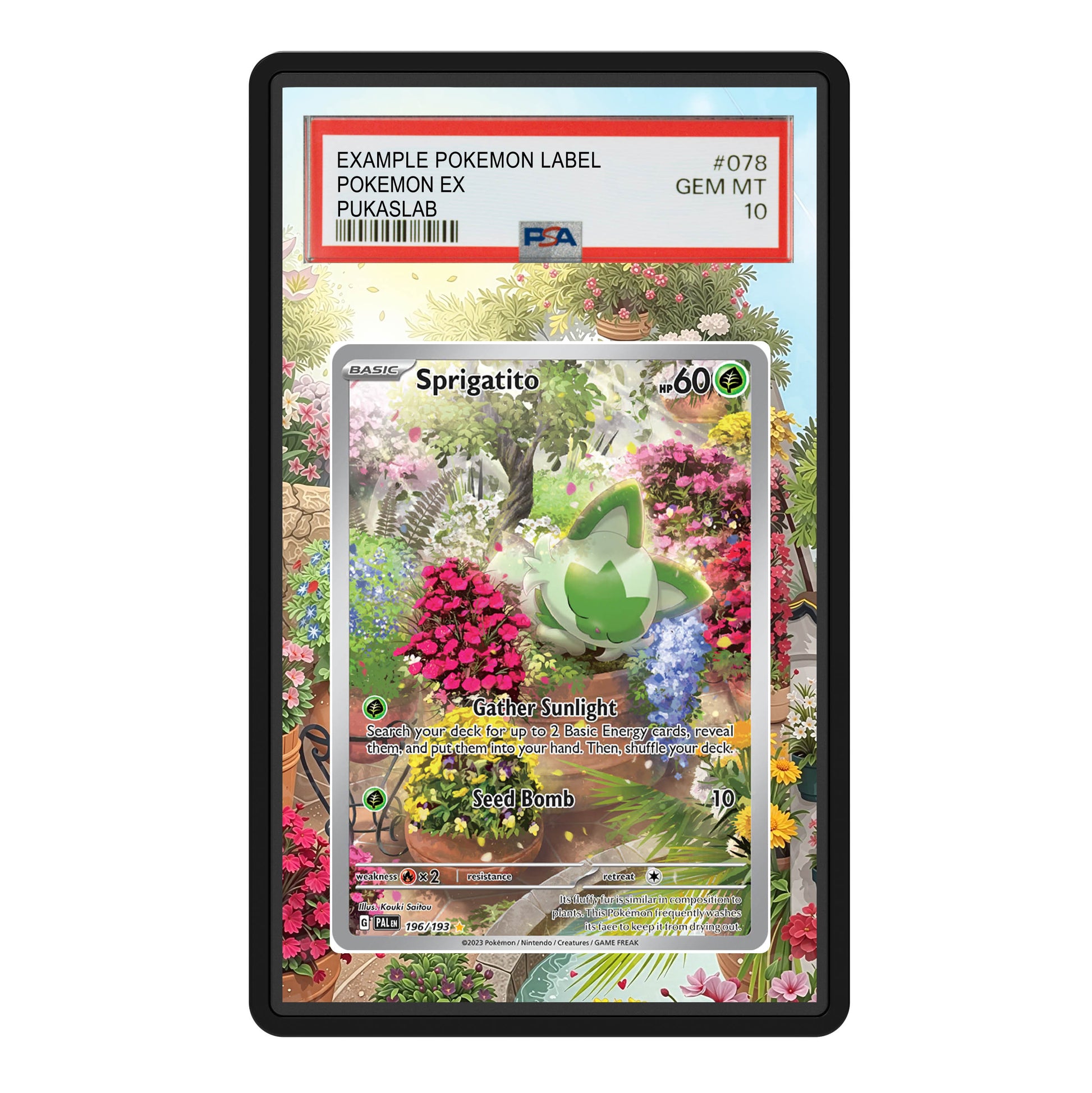 Sprigatito 196/193 Psa Slab Extended Art - Pukaslab