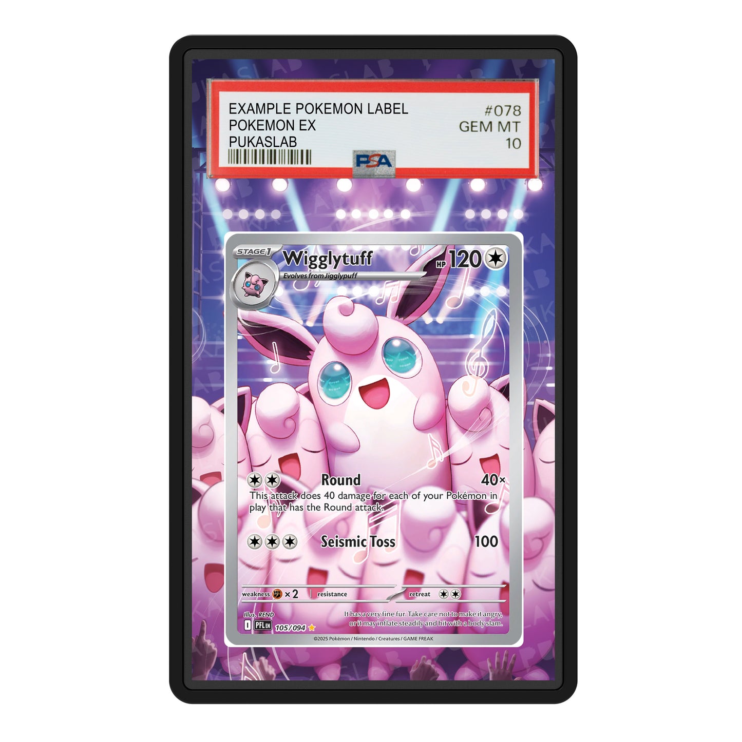 Wigglytuff 105/094 Psa Slab Extended Art - Pukaslab