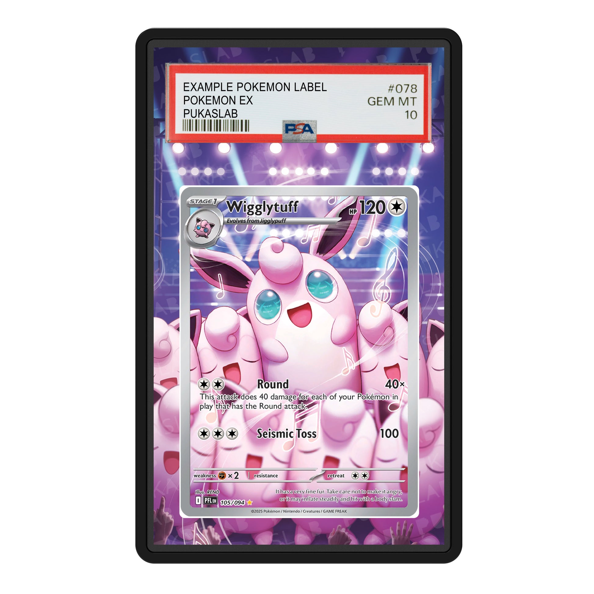 Wigglytuff 105/094 Psa Slab Extended Art - Pukaslab
