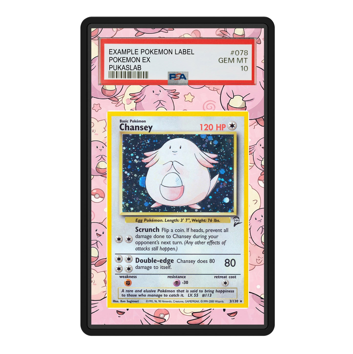 Chansey 3/130 Psa Slab Extended Art - Pukaslab