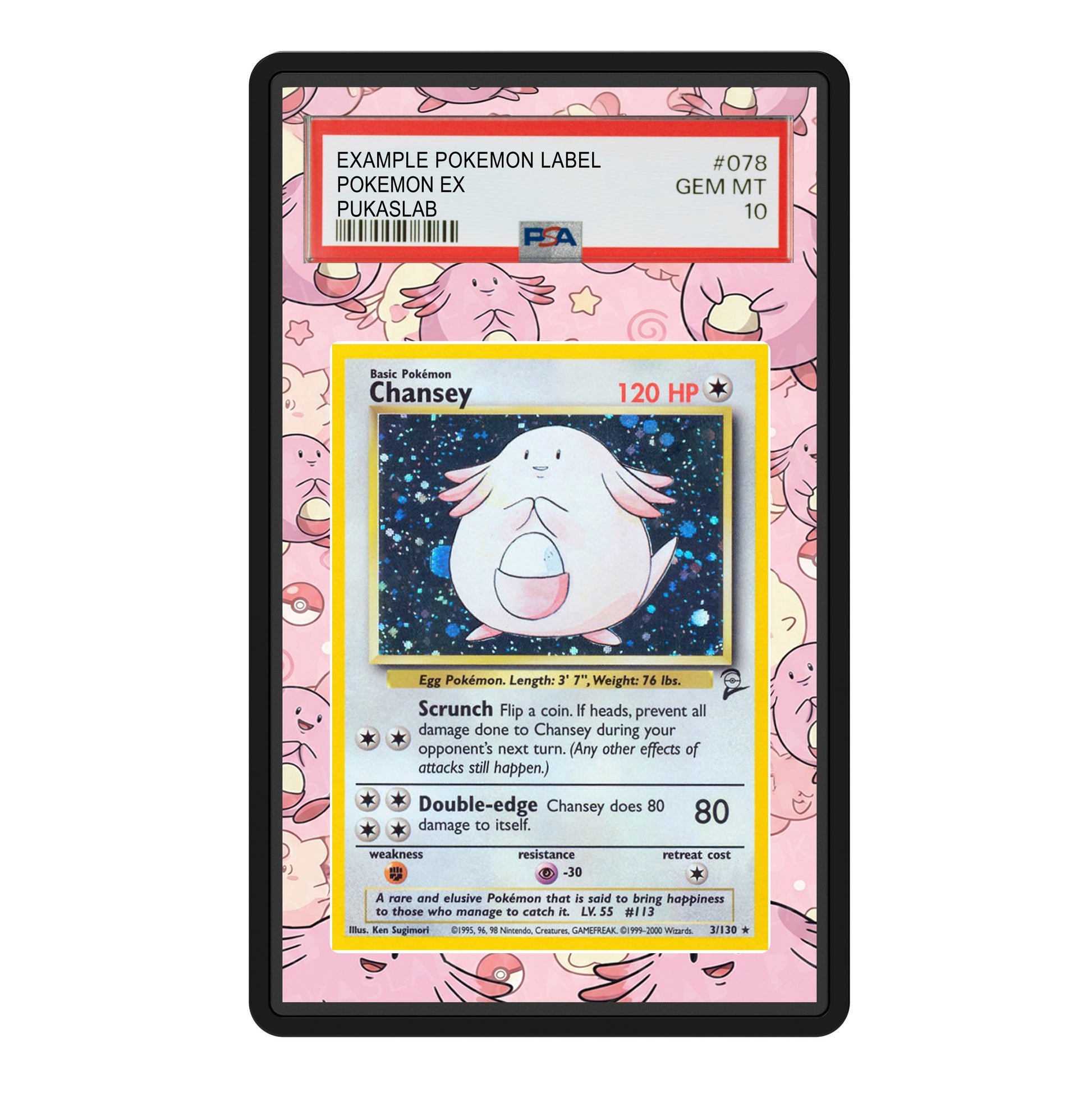 Chansey 3/130 Psa Slab Extended Art - Pukaslab