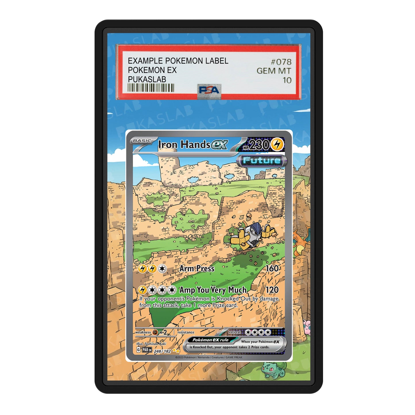 Iron Hands Ex 248/182 Psa Slab Extended Art - Pukaslab