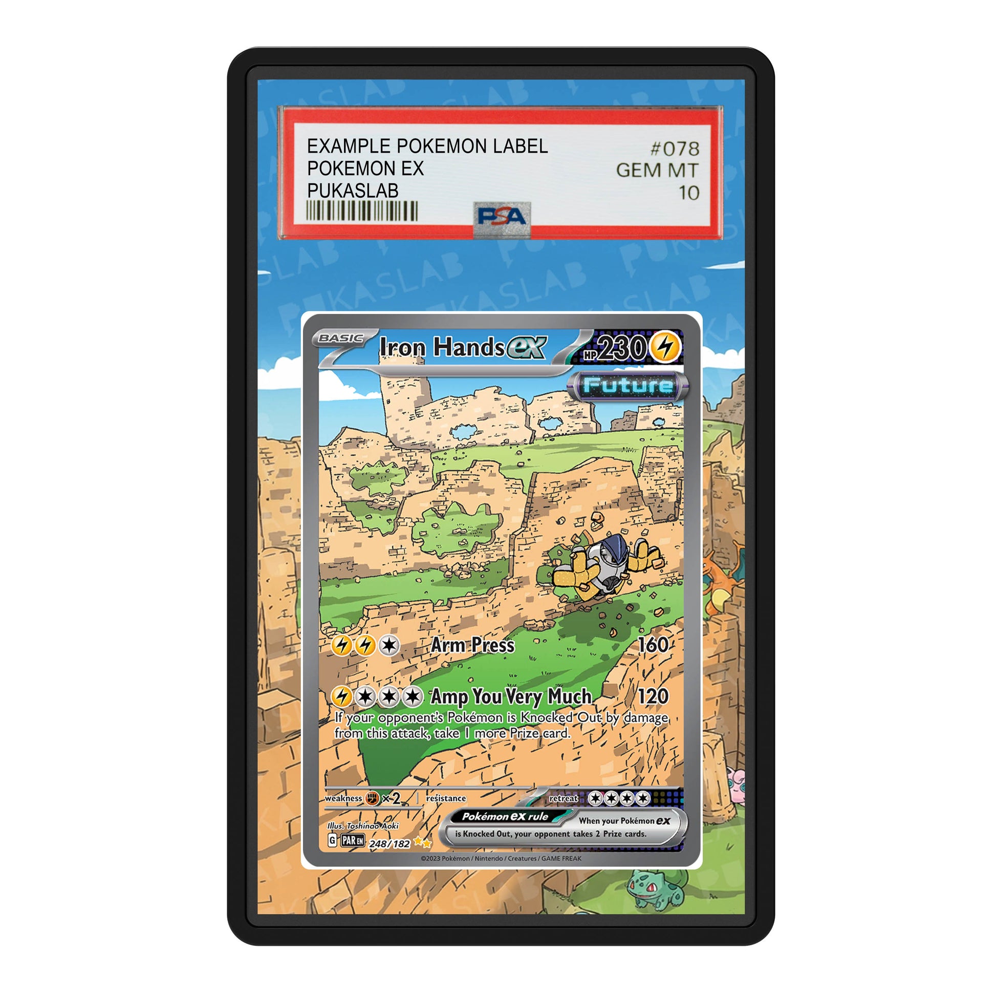 Iron Hands Ex 248/182 Psa Slab Extended Art - Pukaslab