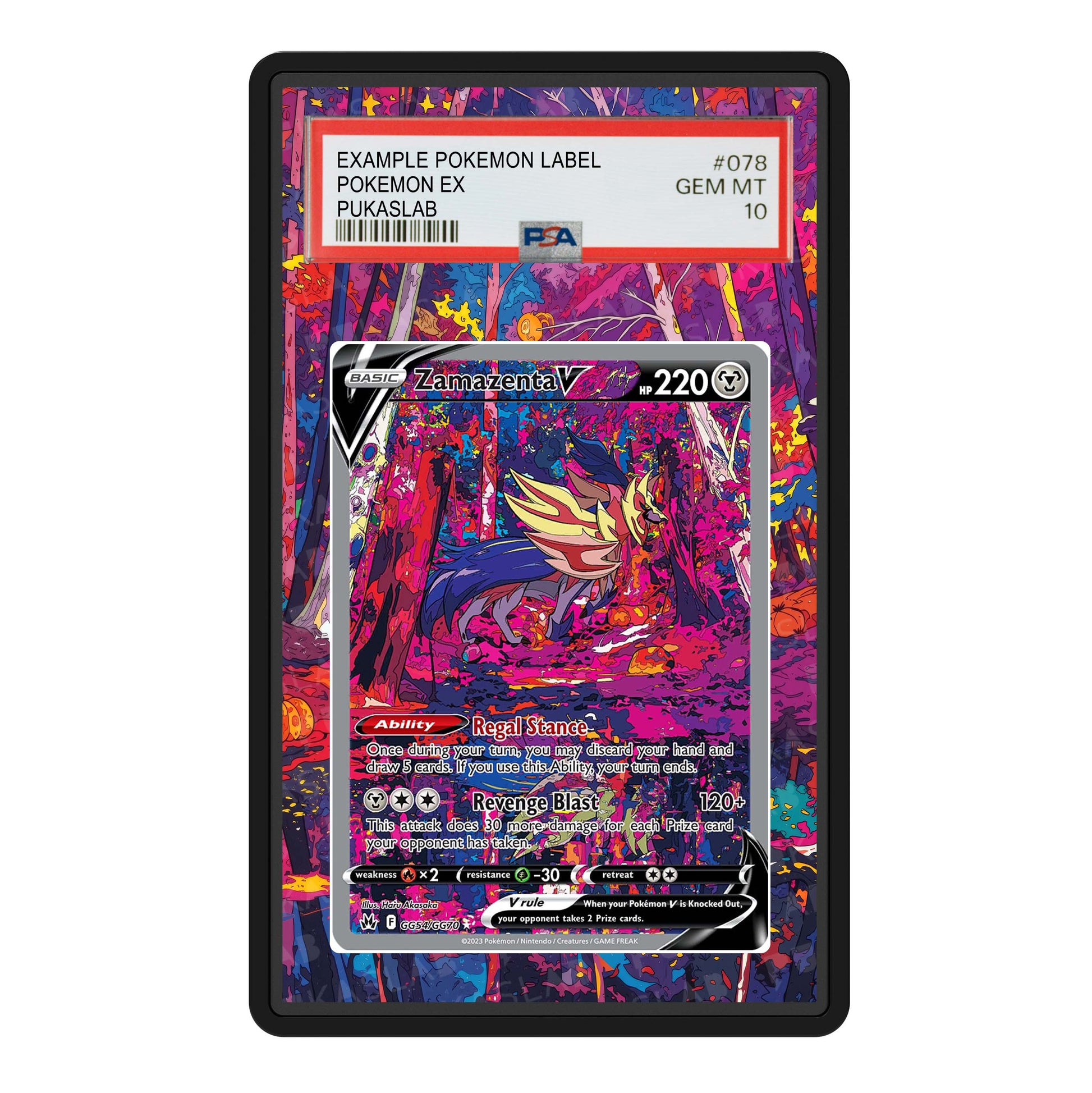 Zamazenta V GG54/GG70 Psa Slab Extended Art - Pukaslab