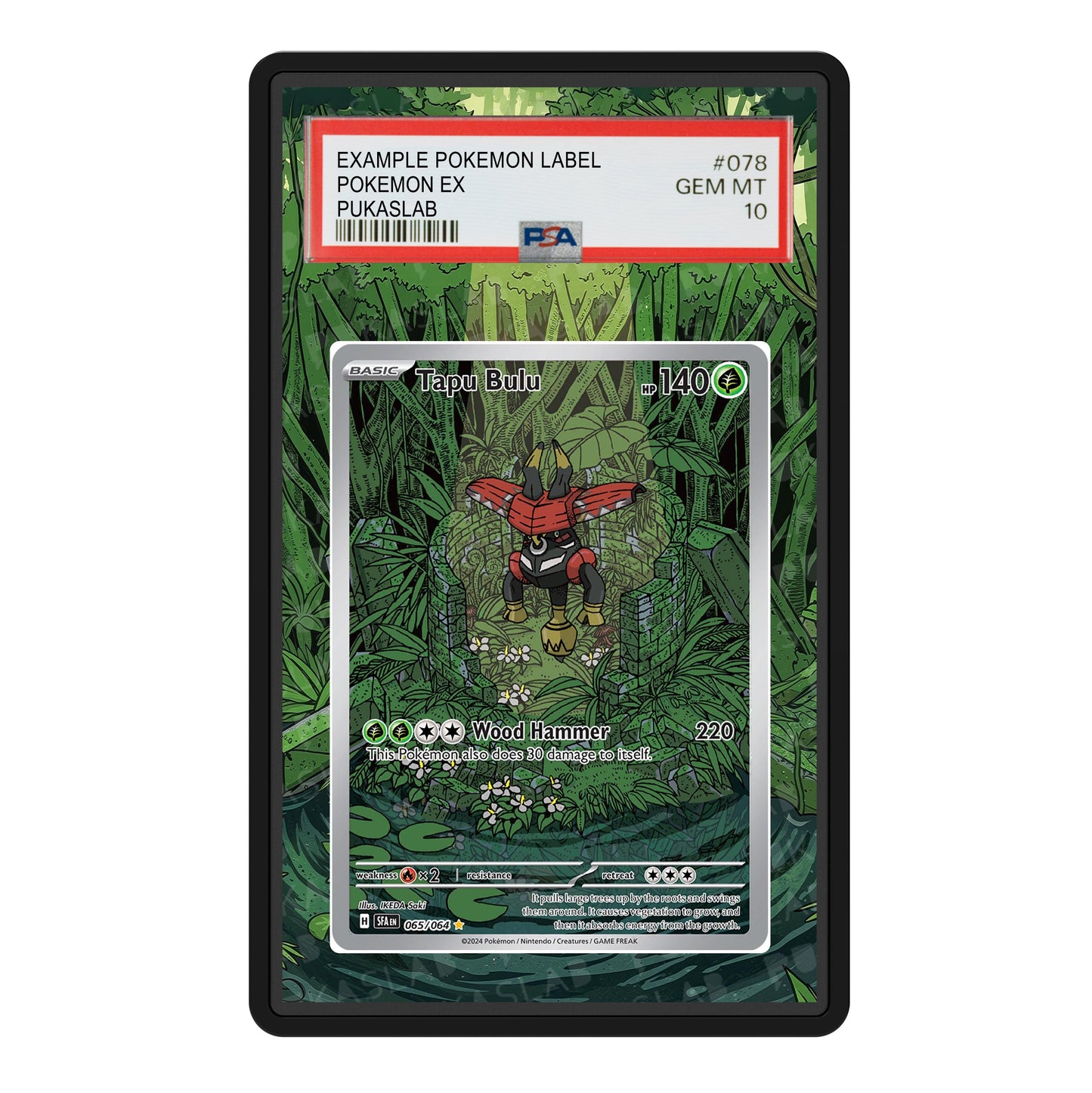 Tapu Bulu 065/064 Psa Slab Extended Art - Pukaslab