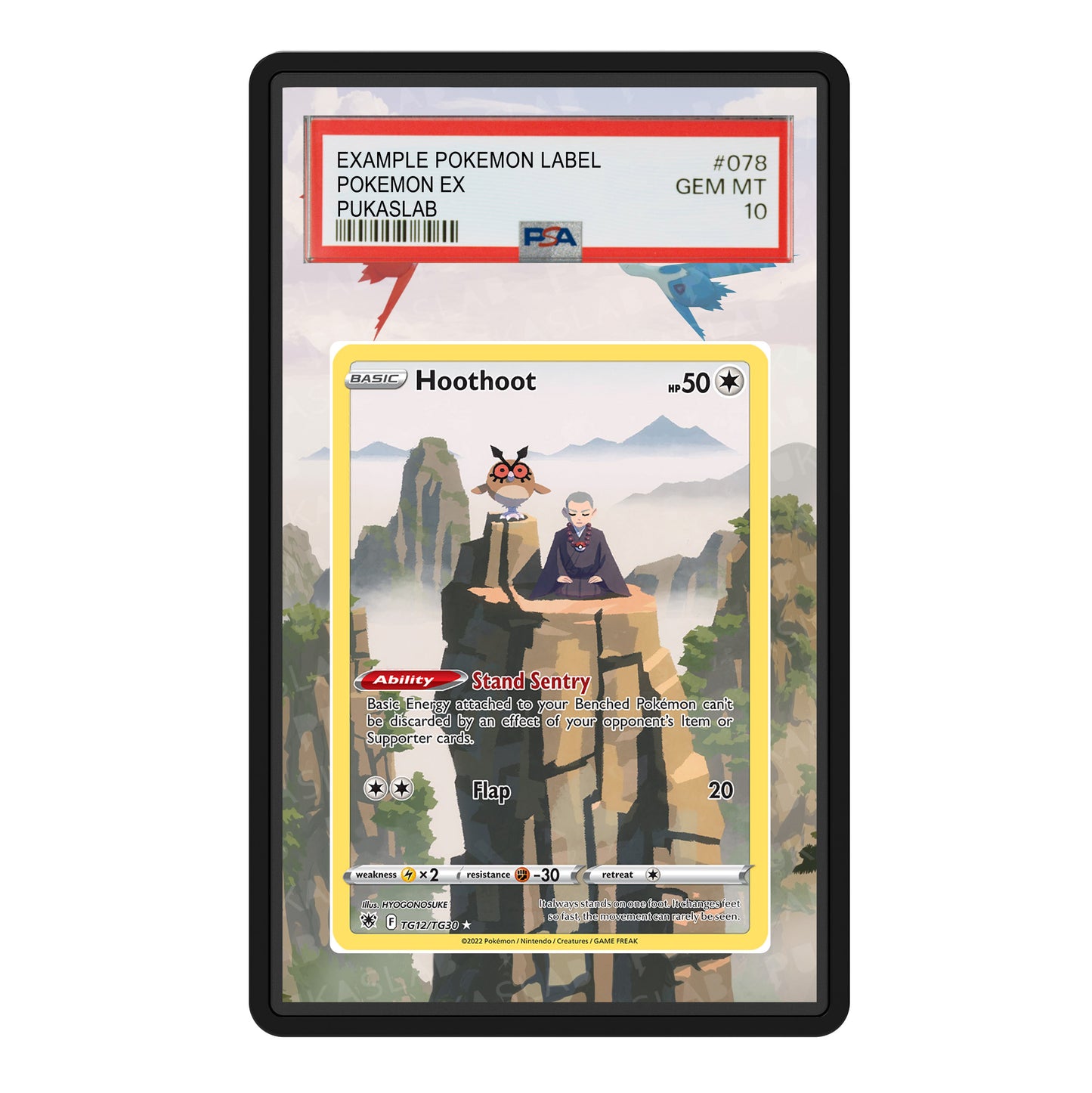Hoothoot TG12/TG30 Psa Slab Extended Art - Pukaslab