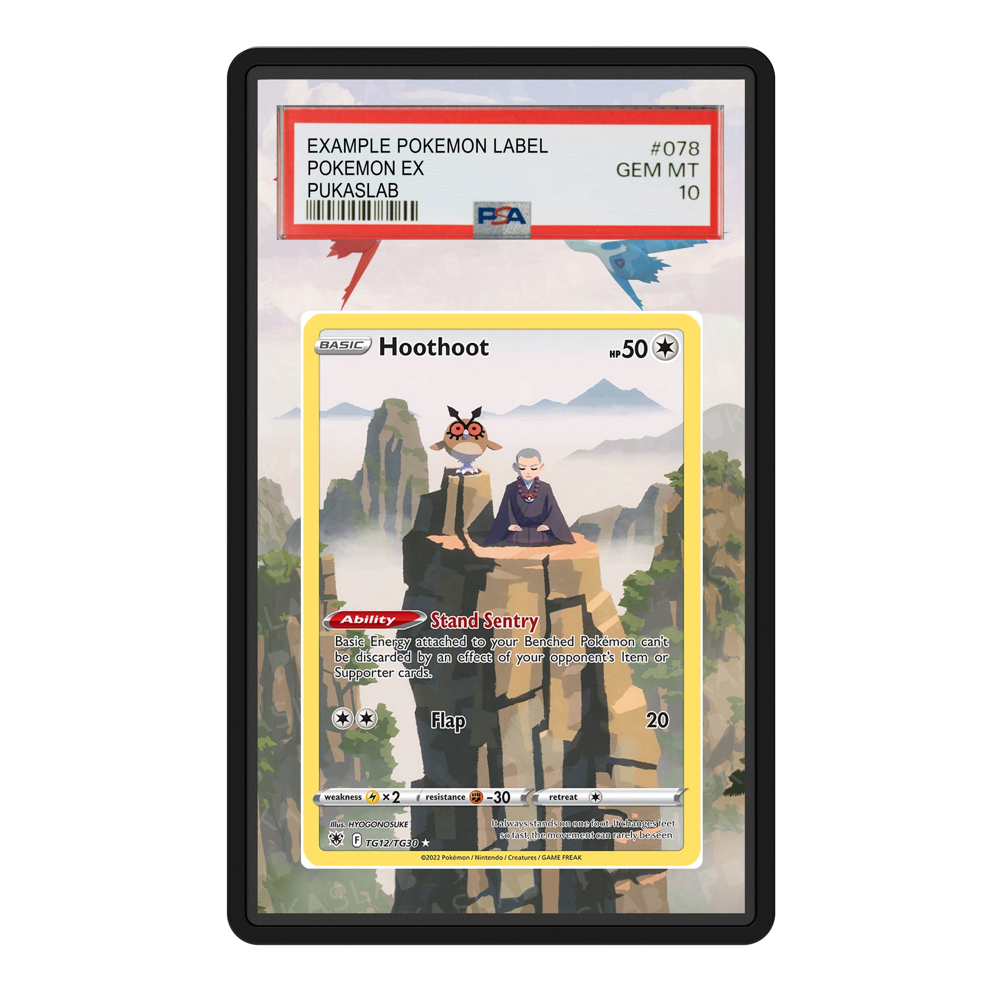Hoothoot TG12/TG30 Psa Slab Extended Art - Pukaslab